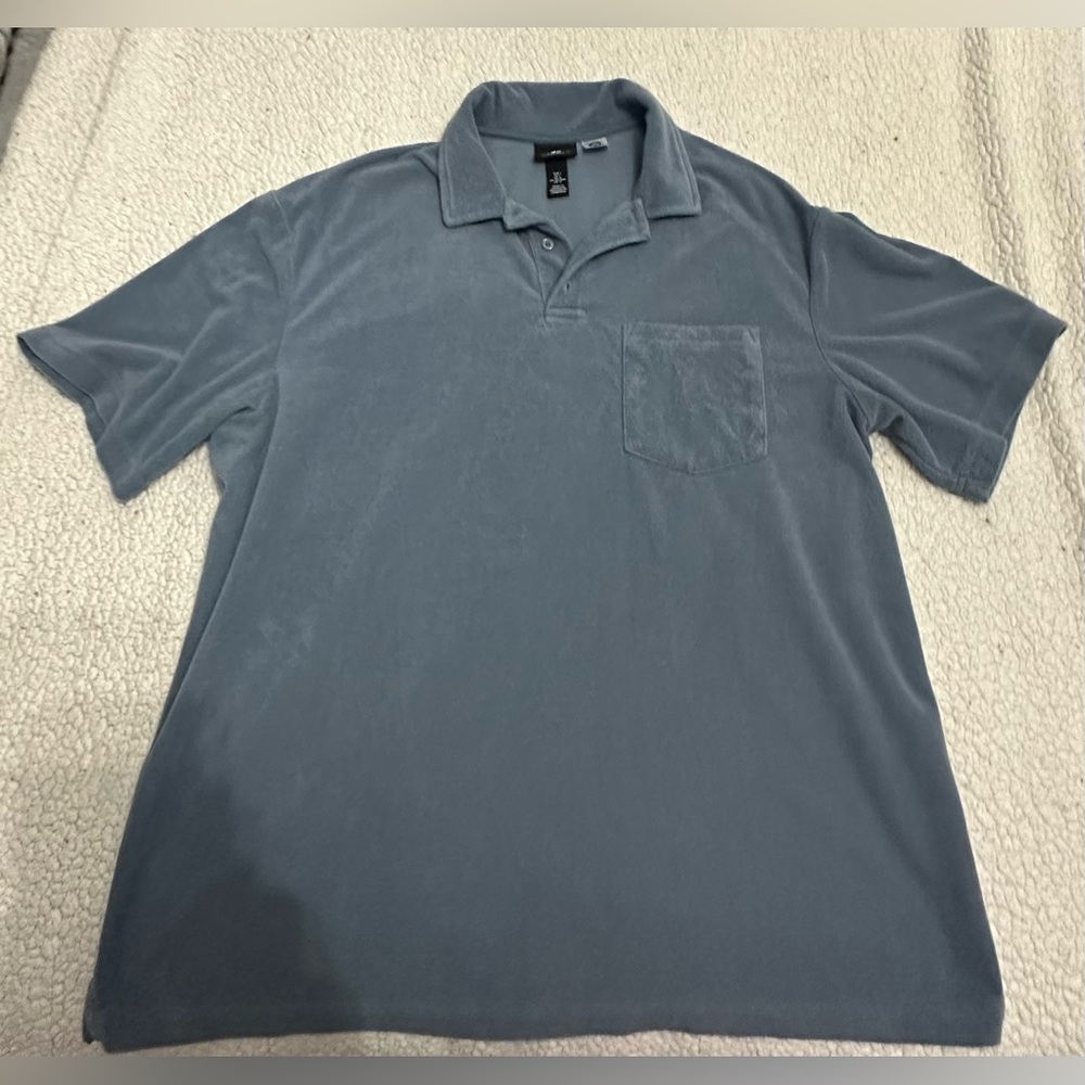 L H&M Blue Polo